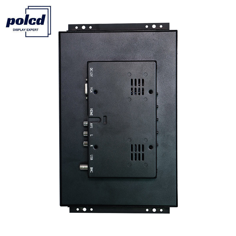 Polcd monitor TFT de pantalla táctil de 10 pulgadas, marco abierto del monitor LCD industrial de HDMI VGA LED