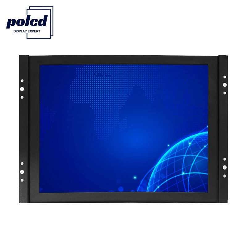 Polcd Personaliza el monitor LCD capacitivo del marco abierto de la pantalla táctil de la caja plástica de 8 pulgadas