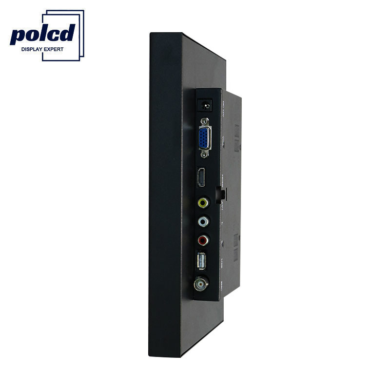 Polcd Personaliza el monitor LCD capacitivo del marco abierto de la pantalla táctil de la caja plástica de 8 pulgadas