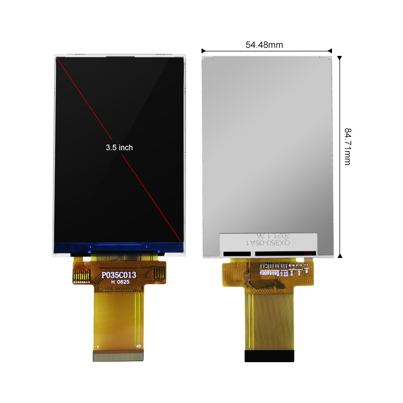 Polcd 320x480 Spi Panel de visualización LCD de 3,5 pulgadas 450cd/m2 para publicidad