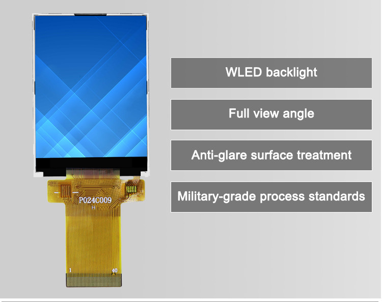 Pantalla de visualización de TFT LCD de 2,4 pulgadas, módulo de ILI9341V 24pin SPI LCD para Mini Video Camera