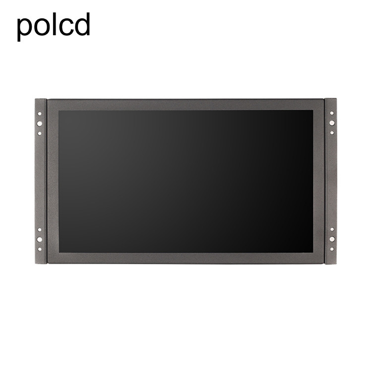 Monitor LCD industrial de Polcd 11,6 de la caja metálica” con la pantalla táctil colgante del marco abierto del oído