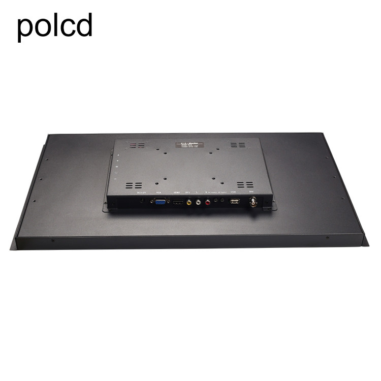 Polcd industrial caja de aluminio del metal plano puro de la pantalla táctil del monitor LCD de 21,5 pulgadas