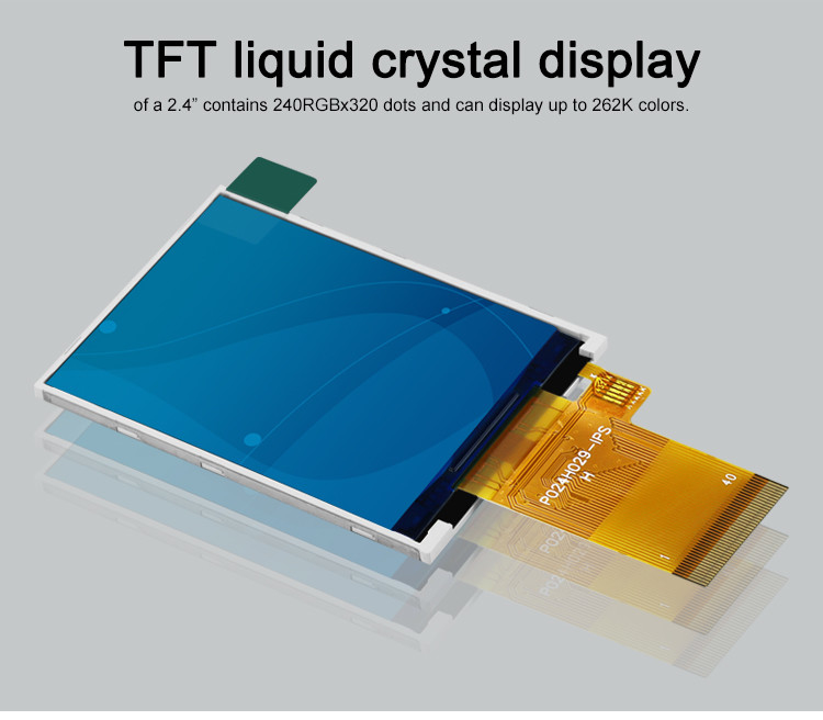 Liendre de Polcd 350 2,4 exhibición del LCD del interfaz de la pantalla táctil de Tft de la pulgada 240x320 48.96m m MCU RGB