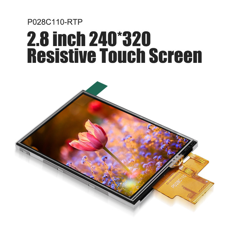 Polcd 260 Nit 240x320 Lcd 2,8 pulgadas ST7789V Panel táctil Lcd 4 hilos SPI