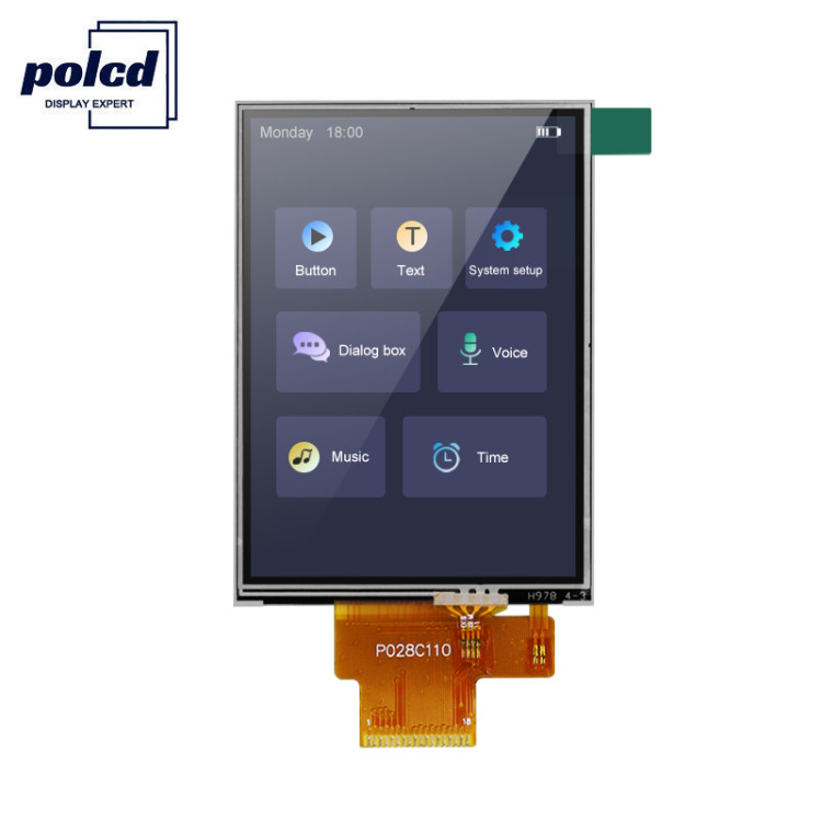 Polcd 260 Nit 240x320 Lcd 2,8 pulgadas ST7789V Panel táctil Lcd 4 hilos SPI