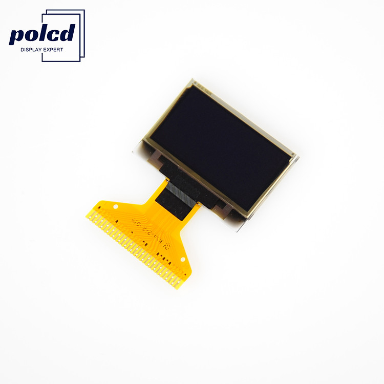Polcd el color blanco del panel de exhibición de 0,96 pulgadas OLED 64x128 para el Smart Watch lleva el dispositivo
