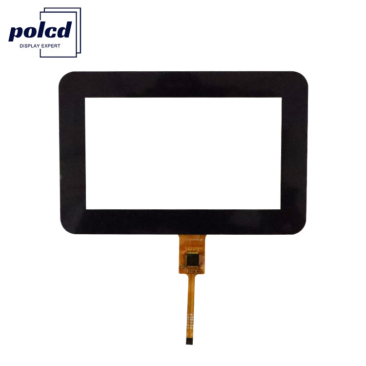 IIC Polcd Panel táctil LCD personalizado de 4.3 pulgadas Cuadrado Alta sensibilidad G + G Ctp