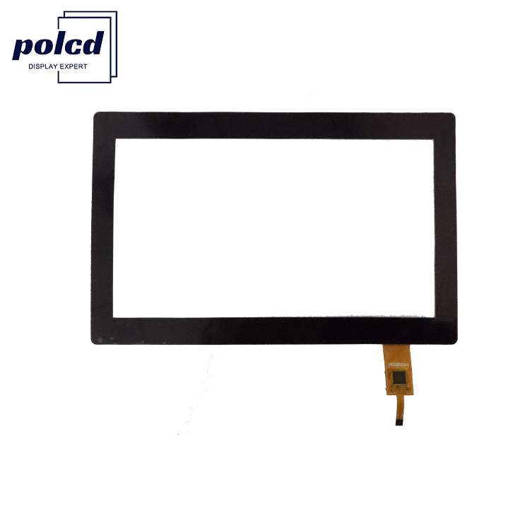 7 pulgadas de multi toque panel táctil capacitivo personalizado anti luz azul de vidrio Polcd a prueba de agua