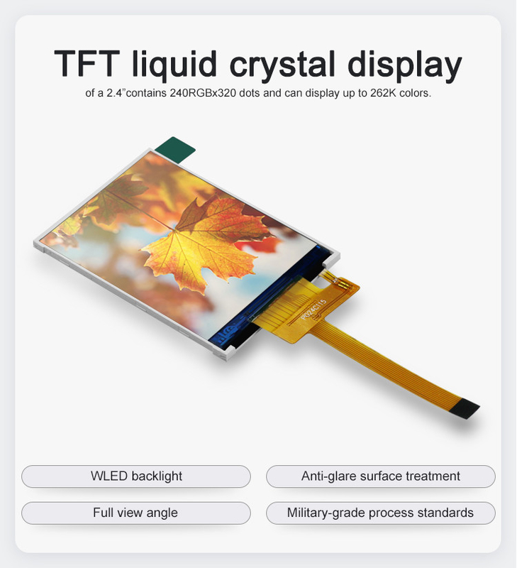 Polcd RoHS 2,4 pulgadas Lcd Tft Display ST7789V3 TFT LCD módulo 4 hilos SPI