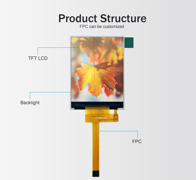 Polcd RoHS 2,4 pulgadas Lcd Tft Display ST7789V3 TFT LCD módulo 4 hilos SPI