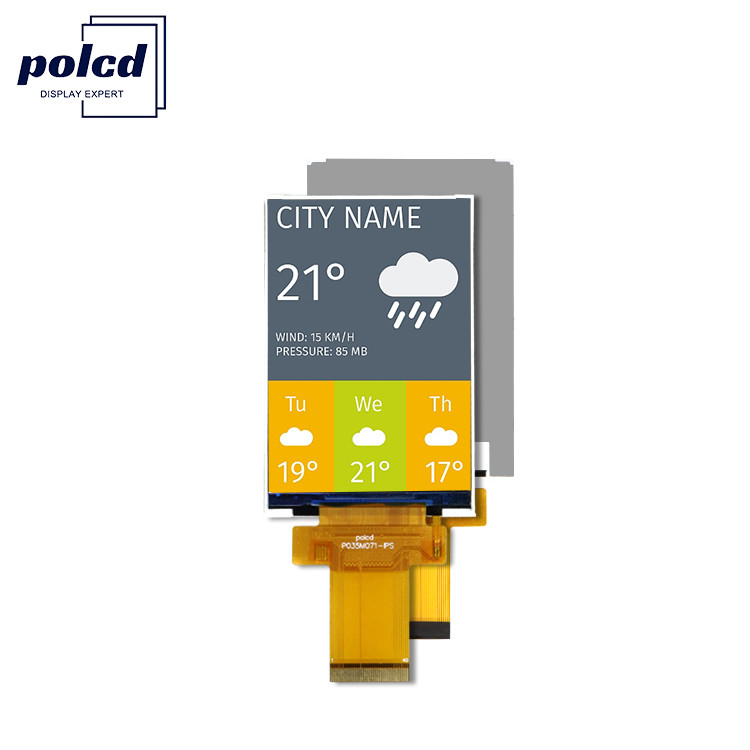 3.5 pulgadas Equipo industrial Tft Color módulo de LCD Ips Mcu Spi Interfaz