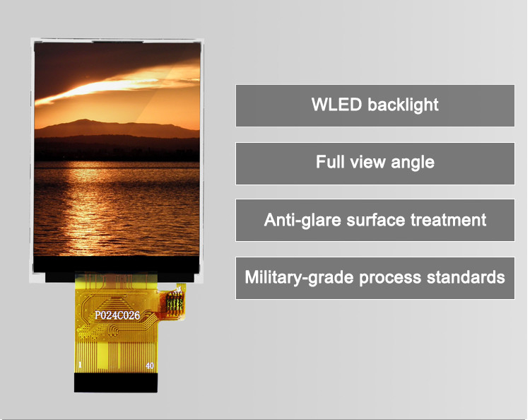 Polcd ST7789V 2.4 pulgadas Tft Display 12 0'CLOCK 240x320 Tft pantalla de panel de LCD