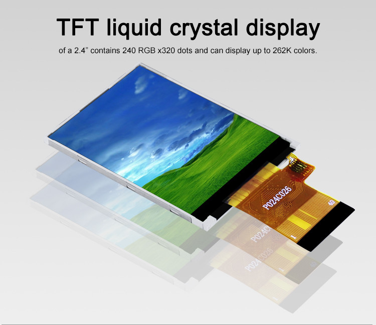 Polcd ST7789V 2.4 pulgadas Tft Display 12 0'CLOCK 240x320 Tft pantalla de panel de LCD