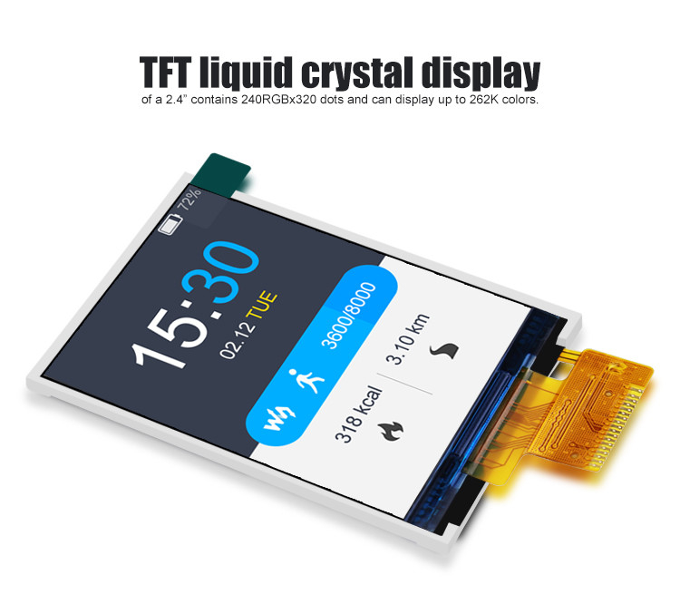Polcd ST7789V2 Pantalla HD TFT RoHS 2.4 Tft Spi 240x320 3 hilos 2 líneas