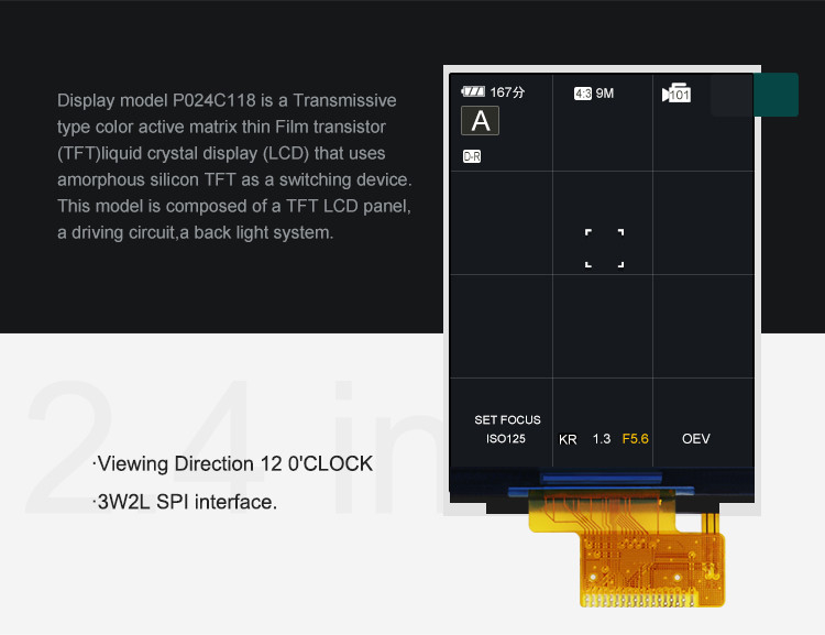 Polcd ST7789V2 Pantalla HD TFT RoHS 2.4 Tft Spi 240x320 3 hilos 2 líneas