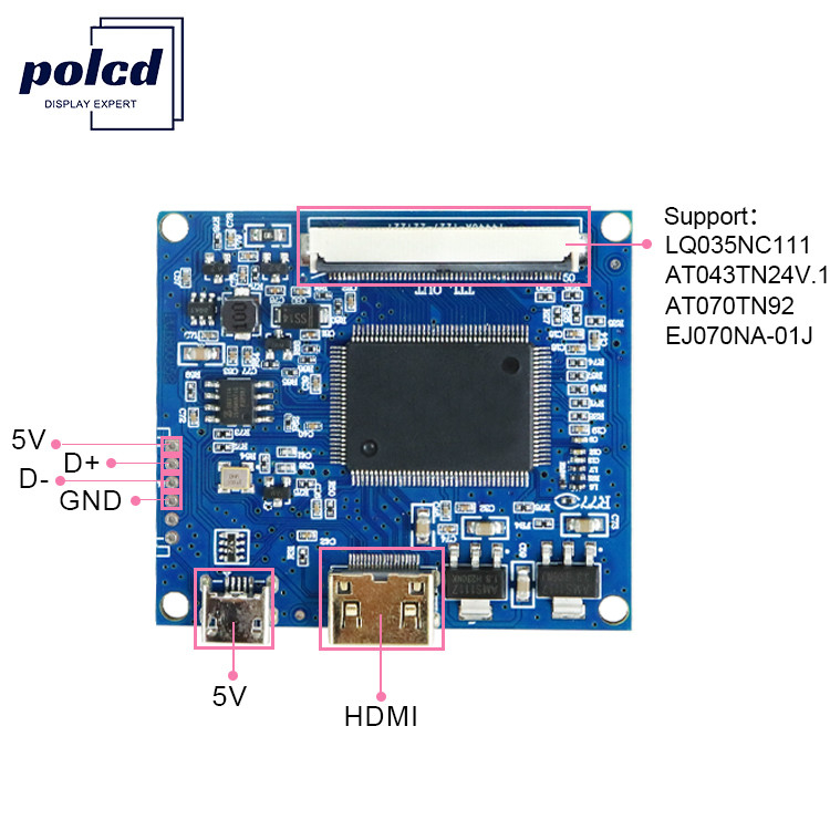 40 pin 50 pin placa de conductor de LCD EJ070NA-01J 7  8  9  10.1 pulgadas