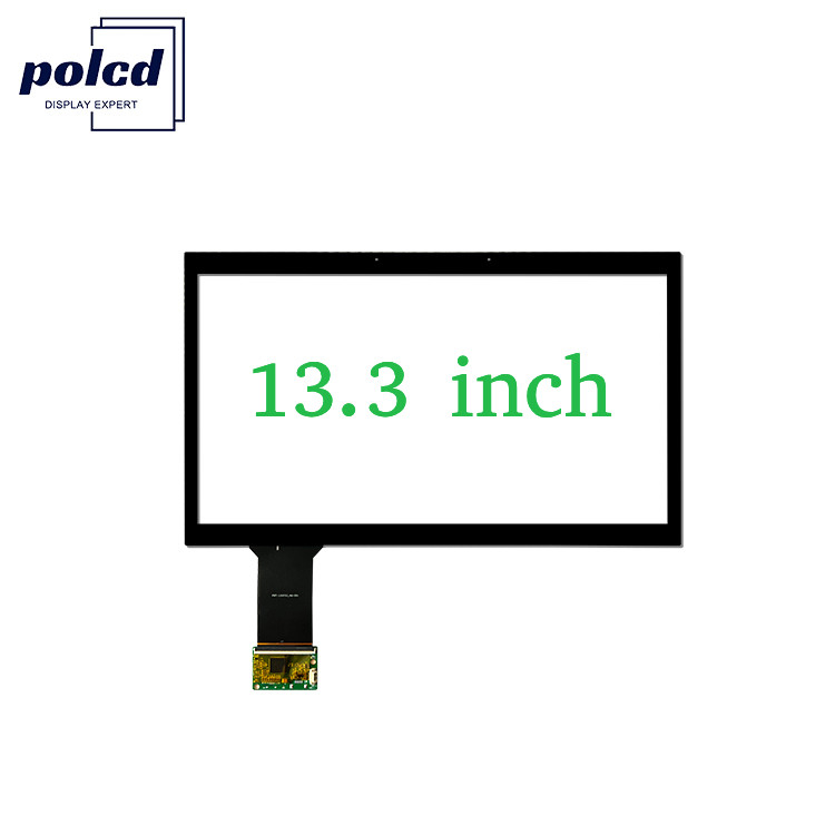 Polcd 13,3 pulgadas Panel táctil de vidrio de múltiples puntos impermeable CTP ILI2511 GG Pantalla táctil capacitiva