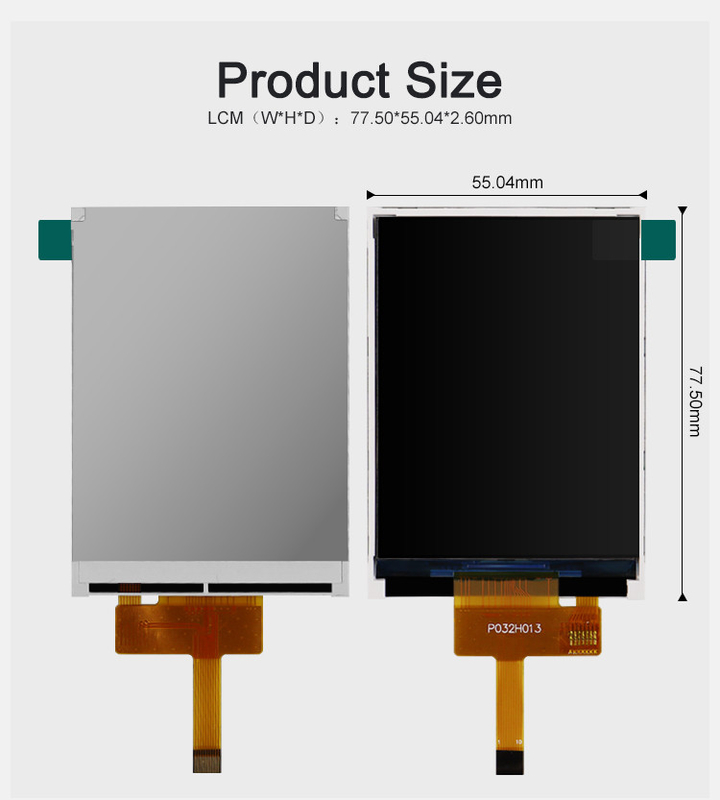 Polcd ST7789V 3.2 Pulgadas Tft Lcd Color 262K TFT LCD Display 48.6mm 12 0'CLOCK