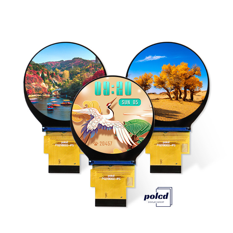 Polcd 480*480 2,1 pulgadas Panel de LCD circular ST7701S Display Ic IPS Todos los ángulos de visión módulo de visualización TFT redondo