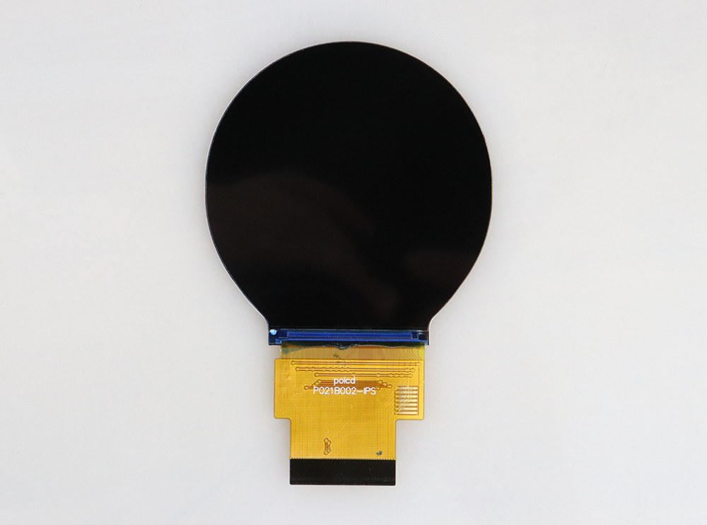Polcd 2,1 pulgadas 480x480 Panel de pantalla de círculo redondo pequeño Interfaz SPI RGB Pantalla LCD TFT circular
