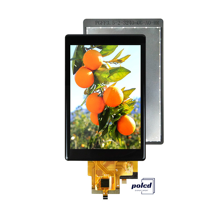Polcd Personalizado 3.5 pulgadas Panel táctil capacitivo 320x480 500nit Interfaz RGB IPS Tft módulo de visualización LCD
