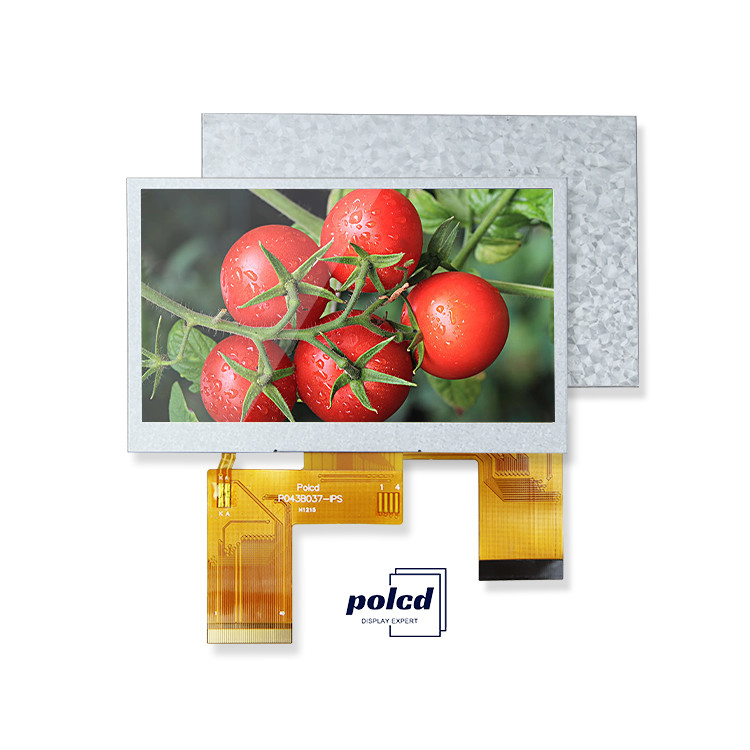 Polcd 4.3 pulgadas Pantalla LCD personalizada 480x272 Industrial Transmisor MCU SPI 4.3 