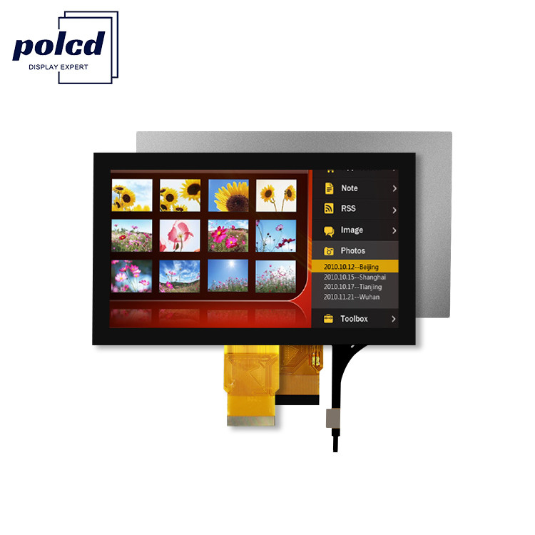 Polcd 7' Tft Panel LCD 800x480 Pantalla táctil capacitiva Interfaz RGB 7 pulgadas Pantalla de módulo LCD