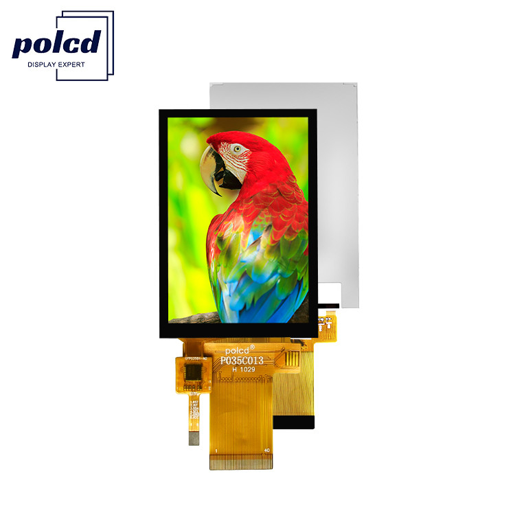 Polcd 3,5 pulgadas TFT Alta resolución 320*480 MCU SPI Interfaz paralela Pantalla táctil capacitiva Pantalla LCD