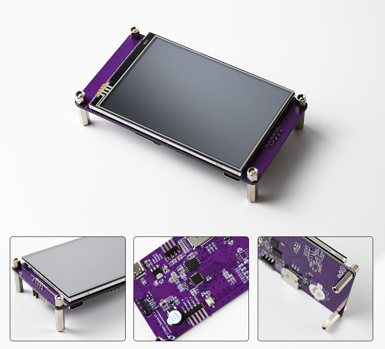 Polcd 3,5 pulgadas Puerto de serie de instrucciones de la pantalla de mando LCD módulos TFT pantalla HMI pantalla táctil