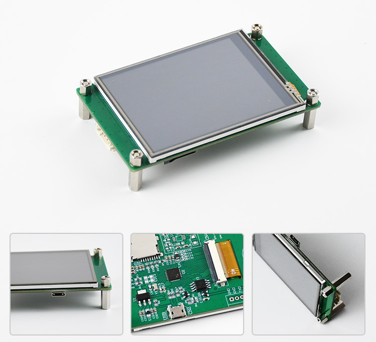 Polcd 2.8 pulgadas 240 * 320 HMI Modulo LCD TFT incrustado Controlado por cualquier pantalla de puerto serie MCU