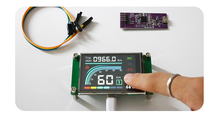 Polcd 2.4 pulgadas Tft LCD Modulo 240 * 320 Hmi Uart Puerto Smart LCD Display Resistencia industrial pantalla táctil