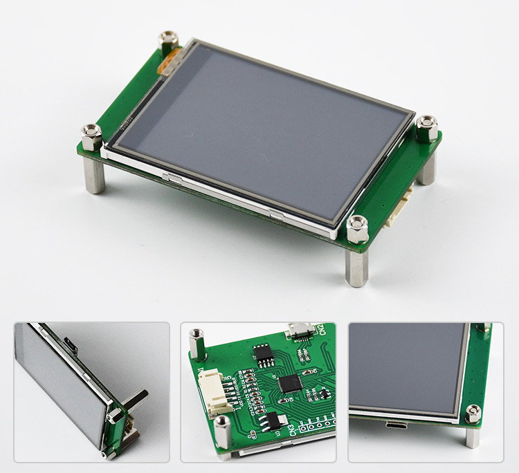 Polcd 2.4 pulgadas Tft LCD Modulo 240 * 320 Hmi Uart Puerto Smart LCD Display Resistencia industrial pantalla táctil
