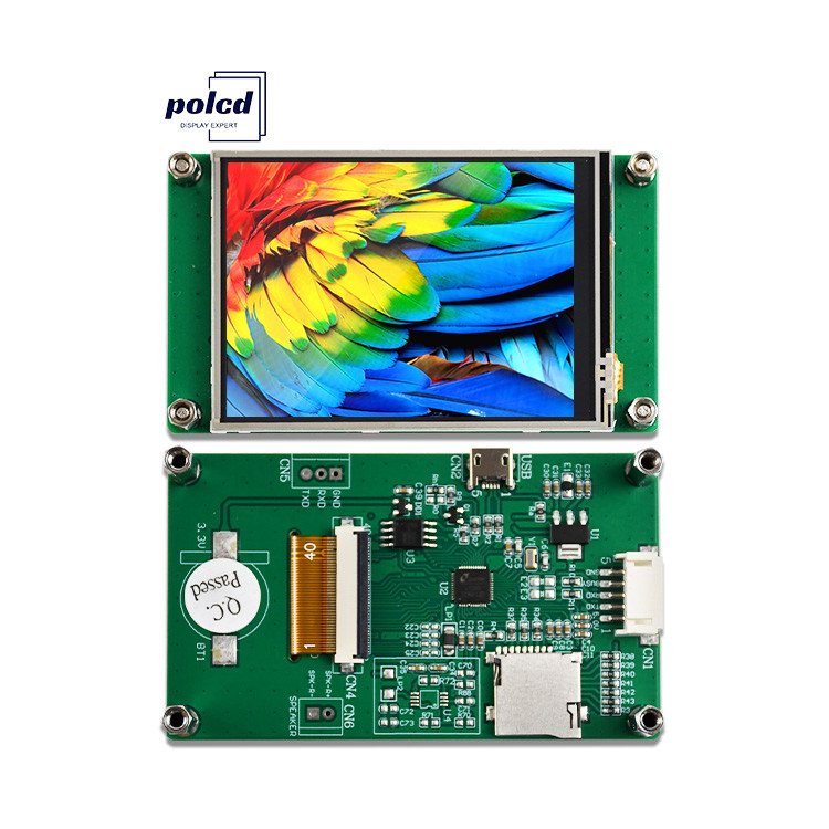 Polcd 2.8 pulgadas 240 * 320 HMI Modulo LCD TFT incrustado Controlado por cualquier pantalla de puerto serie MCU
