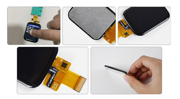 Polcd 1.69 pulgadas 240x280 TFT Modulo de visualización cuadrada pantalla táctil LCD para Smart Watch