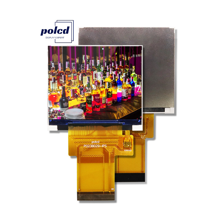 Polcd Pequeño de 2.3 pulgadas 480x360 Alta resolución Color RGB IPS Ángulo de visión Paisaje Pantalla LCD TFT