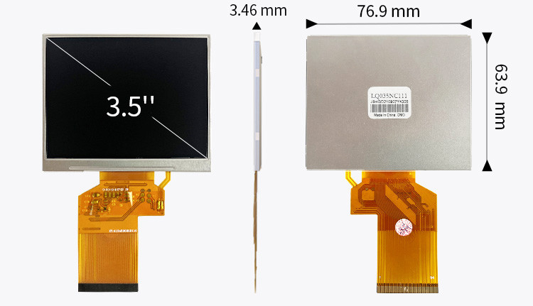LQ035NC111 Módulo de pantalla táctil LCD de 3,5 pulgadas con resolución original de 320x240 cuadrado