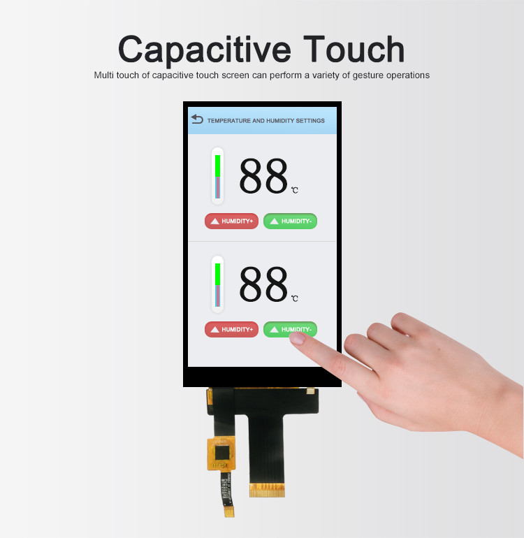 Modulo TFT de 5 pulgadas con resolución 720*1280 interfaz MIPI 30pin TFT LCD Display con panel táctil capacitivo