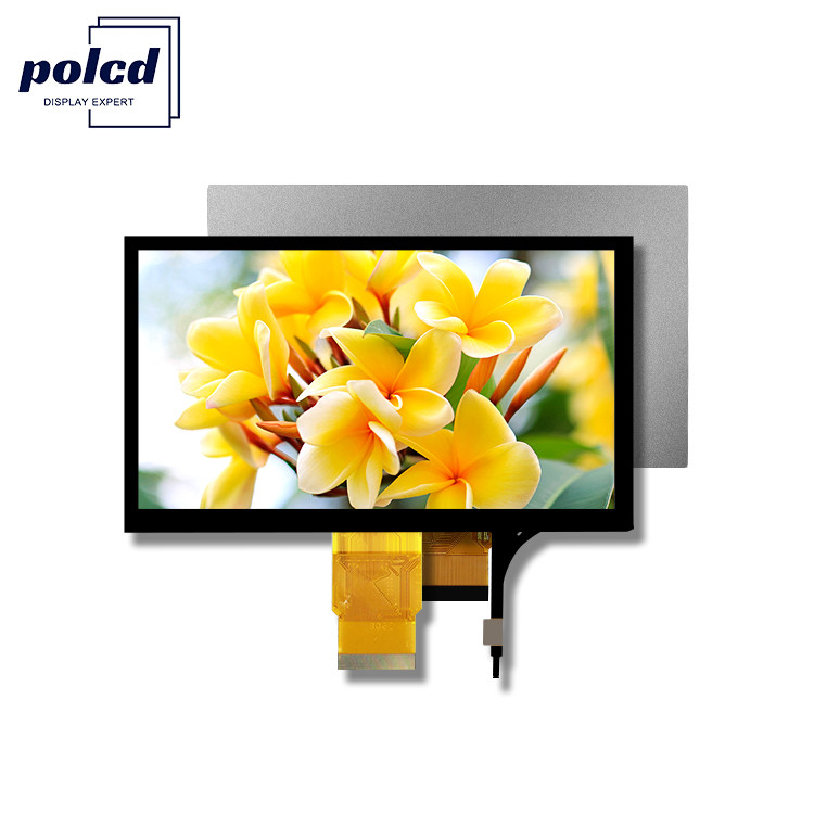 Polcd 7 pulgadas Modulo LCD de tamaño medio 800*480 Display TFT táctil capacitivo de alto brillo