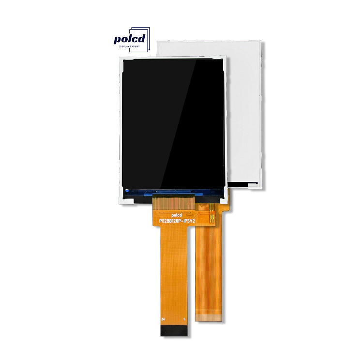 Polcd 2,8 pulgadas pantalla LCD 240x320 MCU Interfaz ángulo de visión ancha TFT módulo LCD transflectivo con ST7789P3-G6