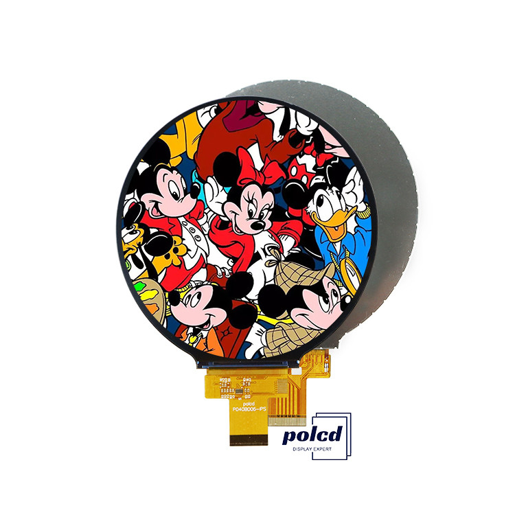 Polcd 4 pulgadas Ronda Circular TFT Display 720x720 Interfaz MIPI 30 pines ST7703 Modulo de pantalla LCD TFT