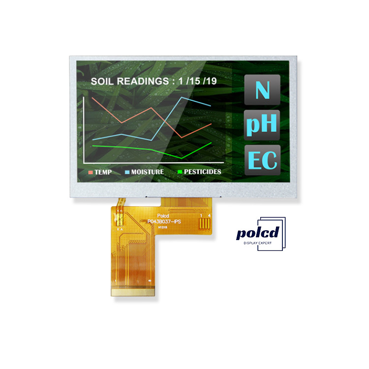 Polcd 4.3 pulgadas 400 Brillo 480x272 Pantalla IPS LCD NV3041A ic MCU Interfaz SPI Pantalla TFT