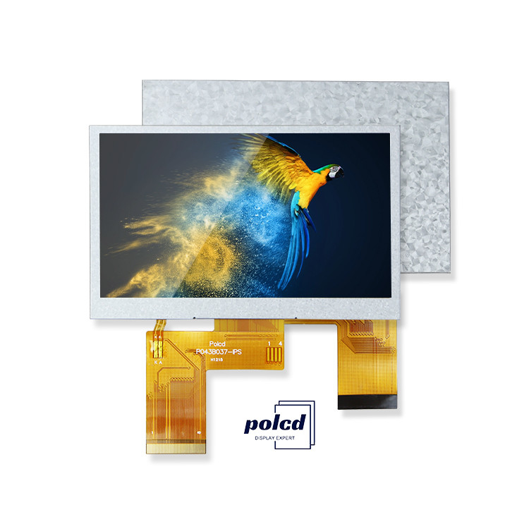 Polcd 4.3 pulgadas 400 Brillo 480x272 Pantalla IPS LCD NV3041A ic MCU Interfaz SPI Pantalla TFT