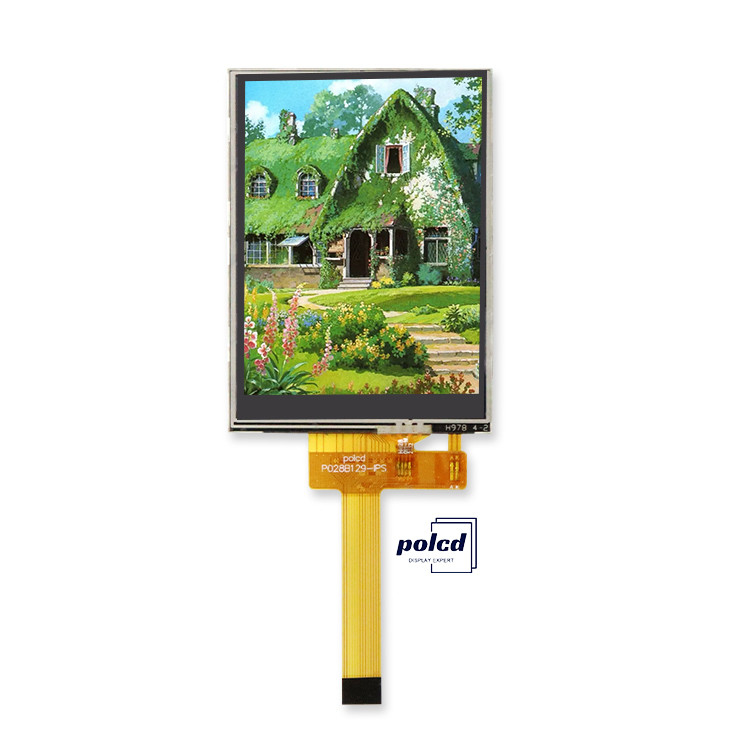 Polcd Pequeño 2.8 pulgadas 240x320 14 pines RTP Panel táctil resistivo Interfaz SPI ST7789V 2.8 