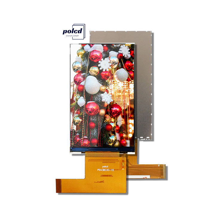 Polcd 480x800 4,3 pulgadas Pantalla LCD 400nit Luminancia 18 bits Interfaz RGB Tft Display