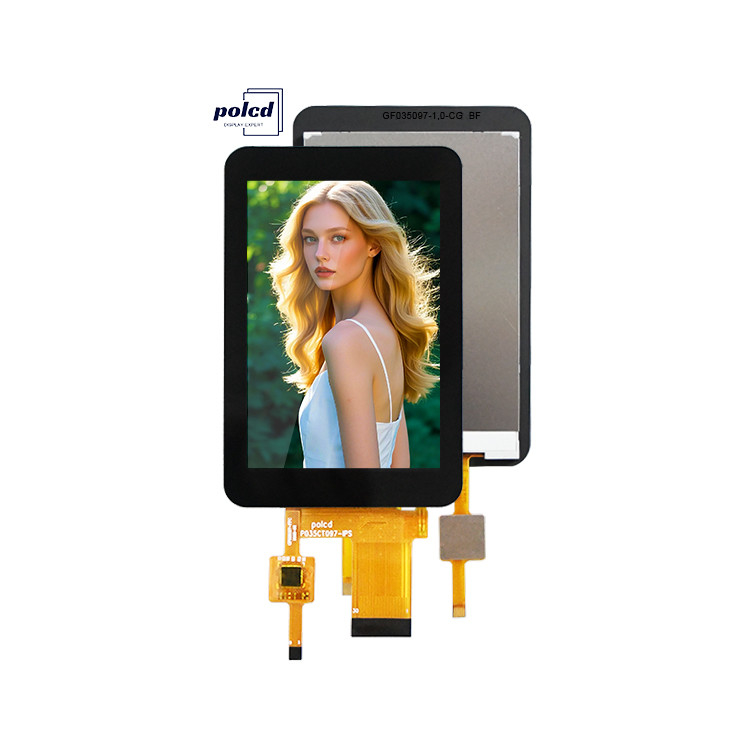 Polcd Alta relación de contraste 3.5 pulgadas Pantalla LCD Alto brillo 320x480 Panel táctil capacitivo Tft Pantalla LCD