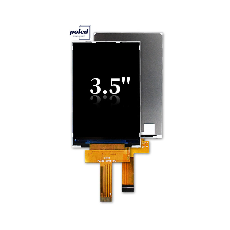 Polcd 3.5 pulgadas 320x480 Resolución 350nits Interfaz Mipi ili9488 IC Modulo de visualización LCD TFT de tipo vertical de 3,5'