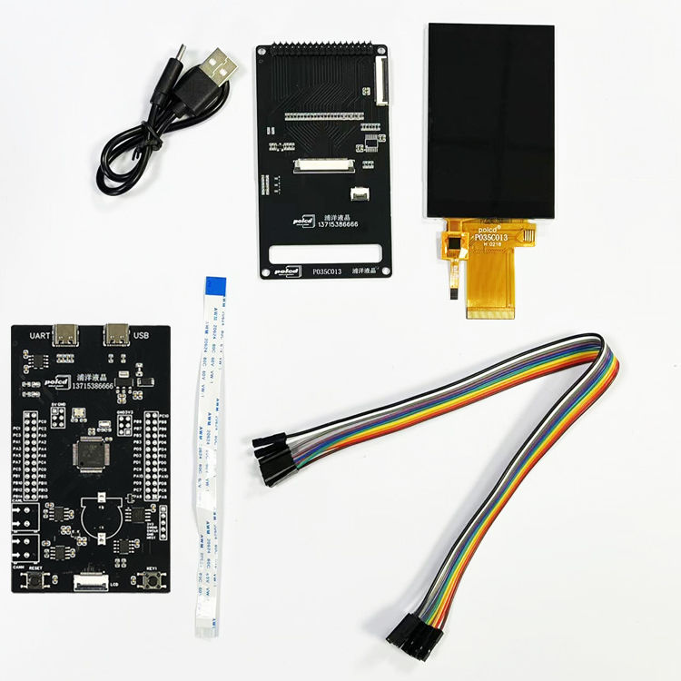 Fabricante de placa de circuito ODM de pantalla TFT de 3,5 pulgadas Polcd, cargador móvil USB, placa de circuito PCBA, ensamblaje de PCB