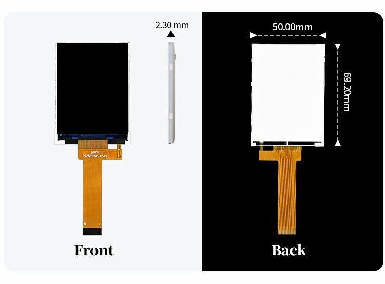 Polcd Pequeño LCD de 2,8 pulgadas 240x320 Alto brillo 900 nit IPS LCD Modulo de visualización TFT industrial de 2,8'