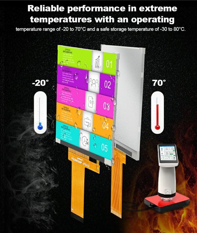 Polcd Pequeño LCD de 2,8 pulgadas 240x320 Alto brillo 900 nit IPS LCD Modulo de visualización TFT industrial de 2,8'